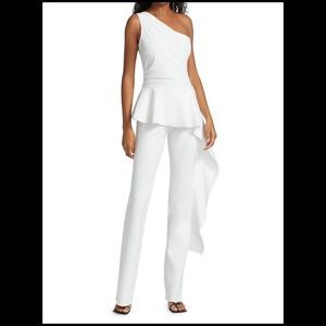 Chiara Boni Kincso Ruffled Peplum Jumpsuit US 10 $750
